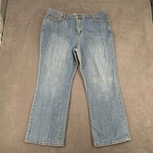 Venezia Bootcut Jeans Women 38x27 Blue Denim Faded Stretch Light Wash Streetwear